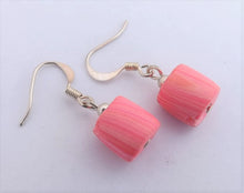 Load image into Gallery viewer, Soft Pink Kathryn Design Bead Drop Earrings
