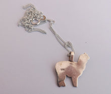 Load image into Gallery viewer, Sterling Silver Alpaca Pendant Necklace
