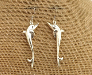 Sterling Silver Dolphin Earrings