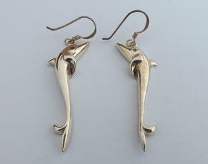 Sterling Silver Dolphin Earrings