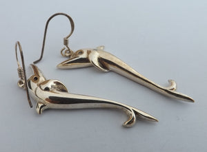 Sterling Silver Dolphin Earrings