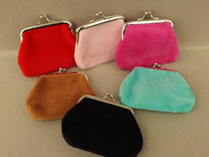 Velvety Vintage Style Coin Purse