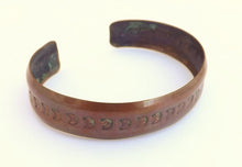 Load image into Gallery viewer, Vintage Copper Cuff Bracelet
