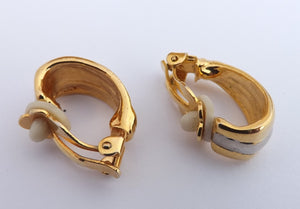 Vintage Gold & Silver Tone Clip On Earrings