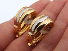 Load image into Gallery viewer, Vintage Gold &amp; Silver Tone Clip On Earrings
