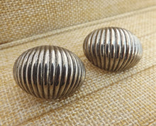 Load image into Gallery viewer, Vintage Silver Tone Clip on Earrings
