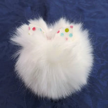 Load image into Gallery viewer, White Fluffy Pompom With Rabbit Ears, Key Rings &amp; Purse Clip
