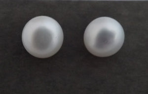 White Freshwater Pearl Stud Earrings