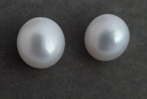 White Freshwater Pearl Stud Earrings