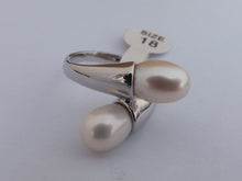 Load image into Gallery viewer, Copy of White Freshwater Pearl &amp; Silver Tone Ring (size 9)
