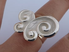 Load image into Gallery viewer, White &amp; Silver Butterfly Ring (adjustable)
