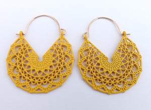 Hoop Drop Earrings (3 colour options)